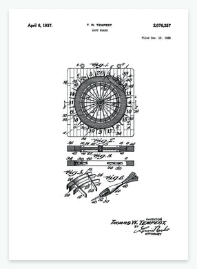 dartspil | PATENTPLAKAT - decoARTE