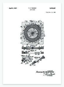 dartspil | PATENTPLAKAT - decoARTE
