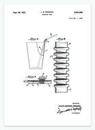 Sugerør | Smukt patent til din væg | plakat | poster - decoARTE