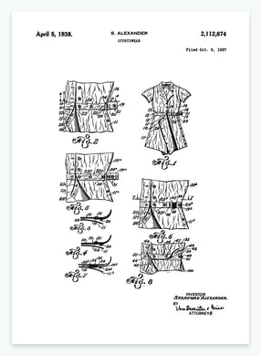 Sportstøj | Smukt patent til din væg | plakat | poster - decoARTE
