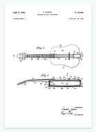Strengeinstrument | Smukt patent til din væg | plakat | poster - decoARTE