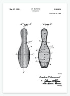 bowlingkegle | PATENTPLAKAT - decoARTE