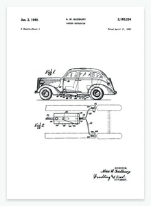 automobil | PATENTPLAKAT - decoARTE
