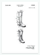 Støvle | Smukt patent til din væg | plakat | poster - decoARTE