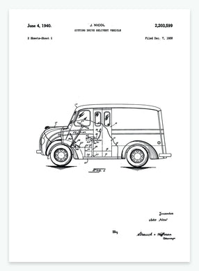 Varevogn | Smukt patent til din væg | plakat | poster - decoARTE