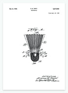 badmintonbold | PATENTPLAKAT - decoARTE