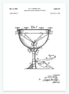 Tromme | Smukt patent til din væg | plakat | poster - decoARTE