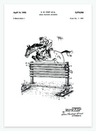 Træningsudstyr til heste | Smukt patent til din væg | plakat | poster - decoARTE