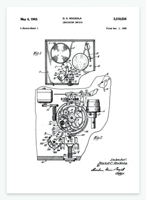 Optæller | Smukt patent til din væg | plakat | poster - decoARTE