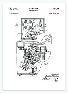 Optæller | Smukt patent til din væg | plakat | poster - decoARTE