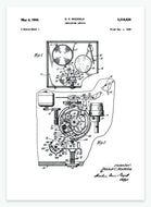 Optæller | Smukt patent til din væg | plakat | poster - decoARTE