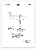 flyvemaskine | PATENTPLAKAT - decoARTE