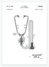 Indlæs billede til gallerivisning Stetoskop | Smukt patent til din væg | plakat | poster - decoARTE
