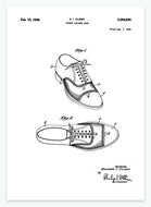 Lædersko | Smukt patent til din væg | plakat | poster - decoARTE