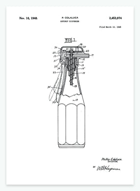 ketchup dispenser | PATENTPLAKAT - decoARTE