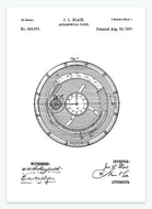 astronomisk ur | PATENTPLAKAT - decoARTE