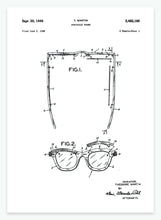 Indlæs billede til gallerivisning briller | PATENTPLAKAT - decoARTE
