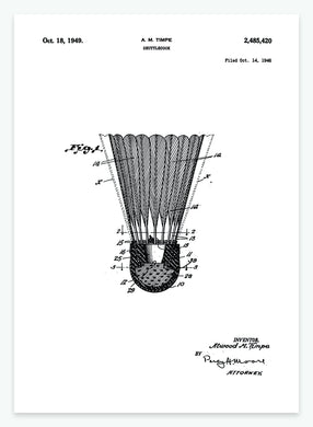 badmintonbold | PATENTPLAKAT - decoARTE