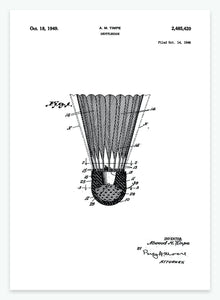 badmintonbold | PATENTPLAKAT - decoARTE