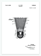 badmintonbold | PATENTPLAKAT - decoARTE