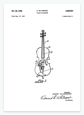 violin microphone | PATENTPLAKAT - decoARTE