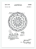 brætspil - astrologi | PATENTPLAKAT - decoARTE