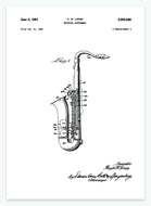 saxofon | PATENTPLAKAT - decoARTE