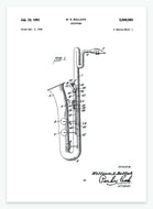 saxofon | PATENTPLAKAT - decoARTE
