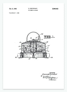 toy merry go round | PATENTPLAKAT - decoARTE
