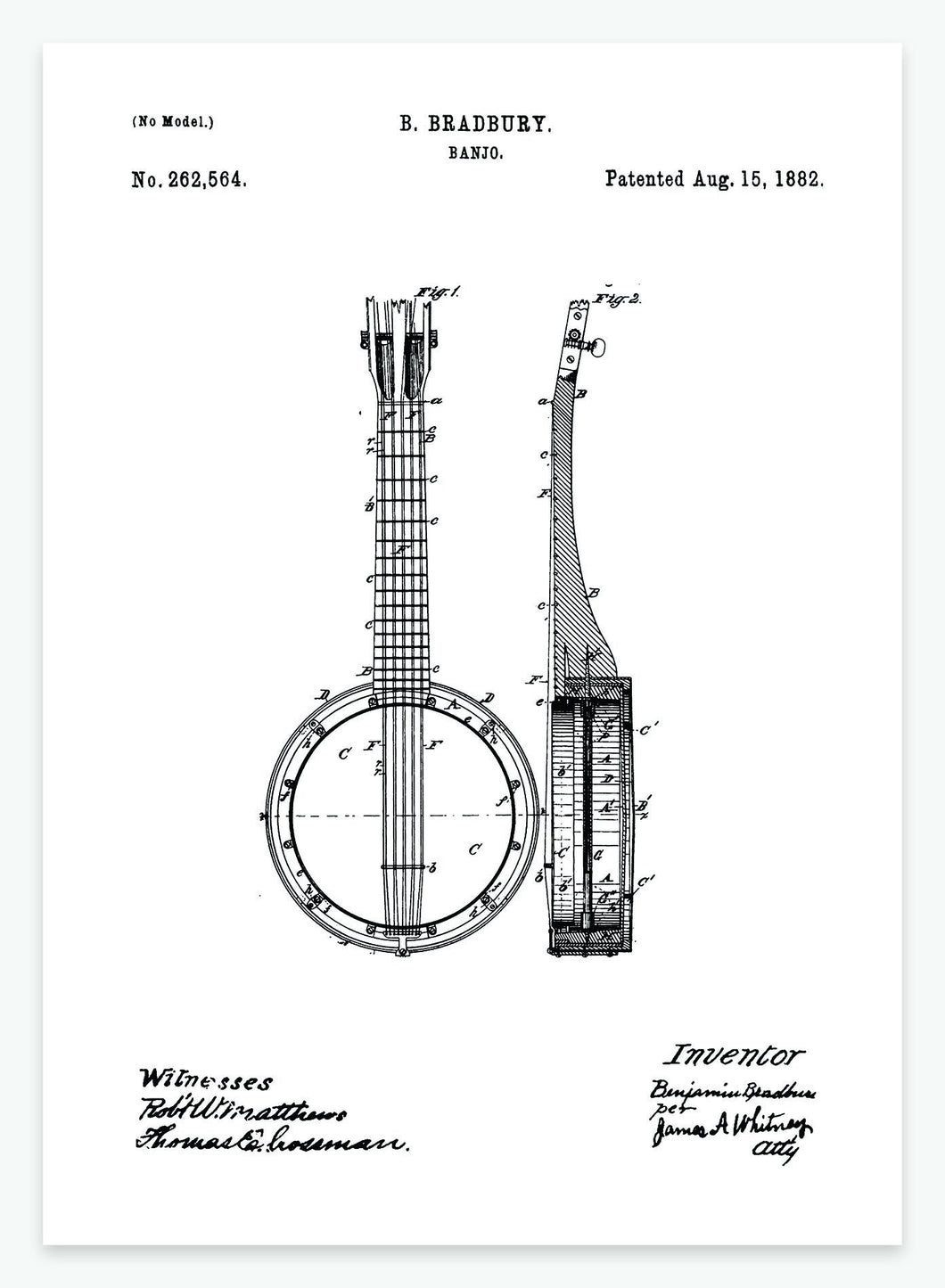banjo | PATENTPLAKAT - decoARTE