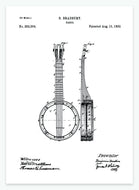 banjo | PATENTPLAKAT - decoARTE