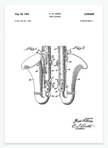 klarinet | PATENTPLAKAT - decoARTE