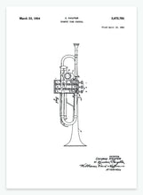 Indlæs billede til gallerivisning trumpet tune control | PATENTPLAKAT - decoARTE
