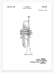 trumpet tune control | PATENTPLAKAT - decoARTE