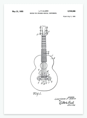 guitar | PATENTPLAKAT - decoARTE