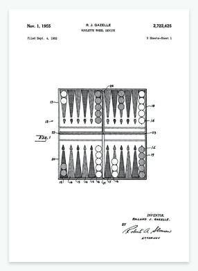 backgammon | PATENTPLAKAT - decoARTE
