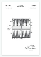 backgammon | PATENTPLAKAT - decoARTE