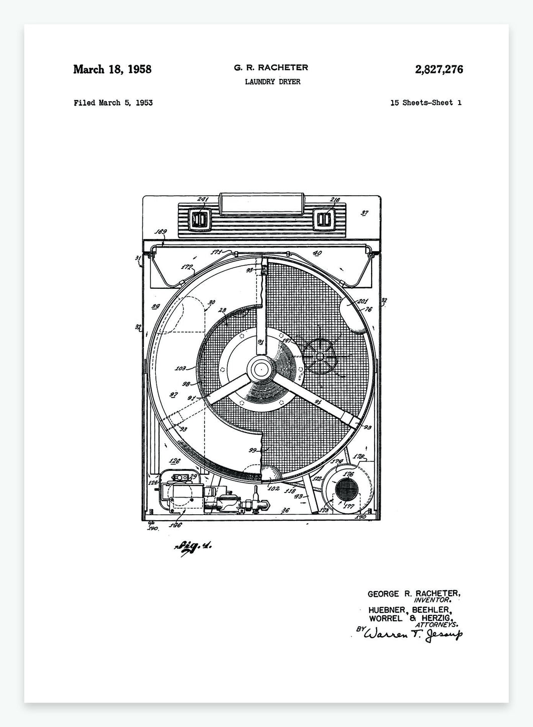 tørretumbler | PATENTPLAKAT - decoARTE