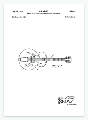 guitar | PATENTPLAKAT - decoARTE