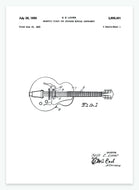 guitar | PATENTPLAKAT - decoARTE