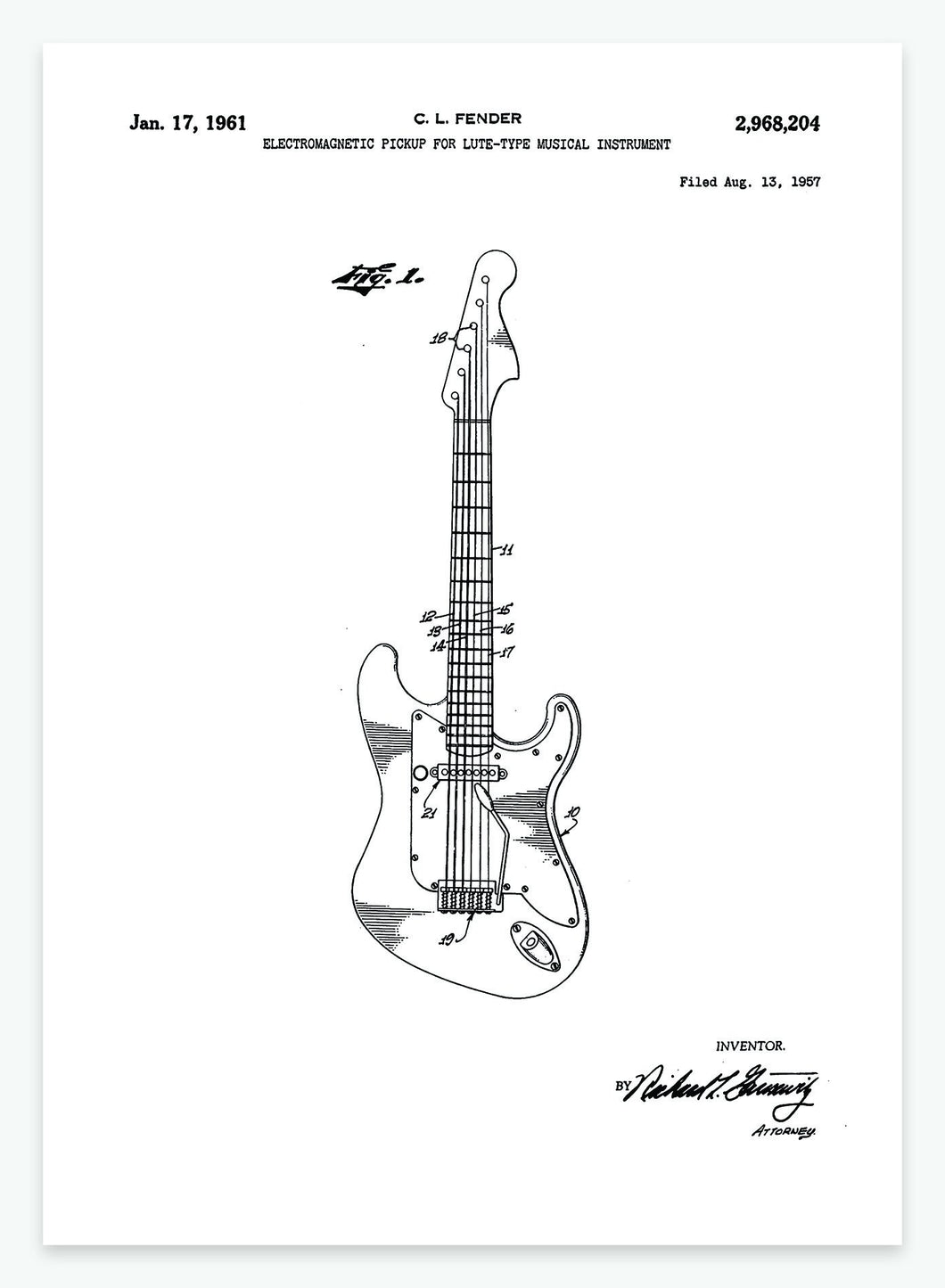 elguitar | PATENTPLAKAT - decoARTE