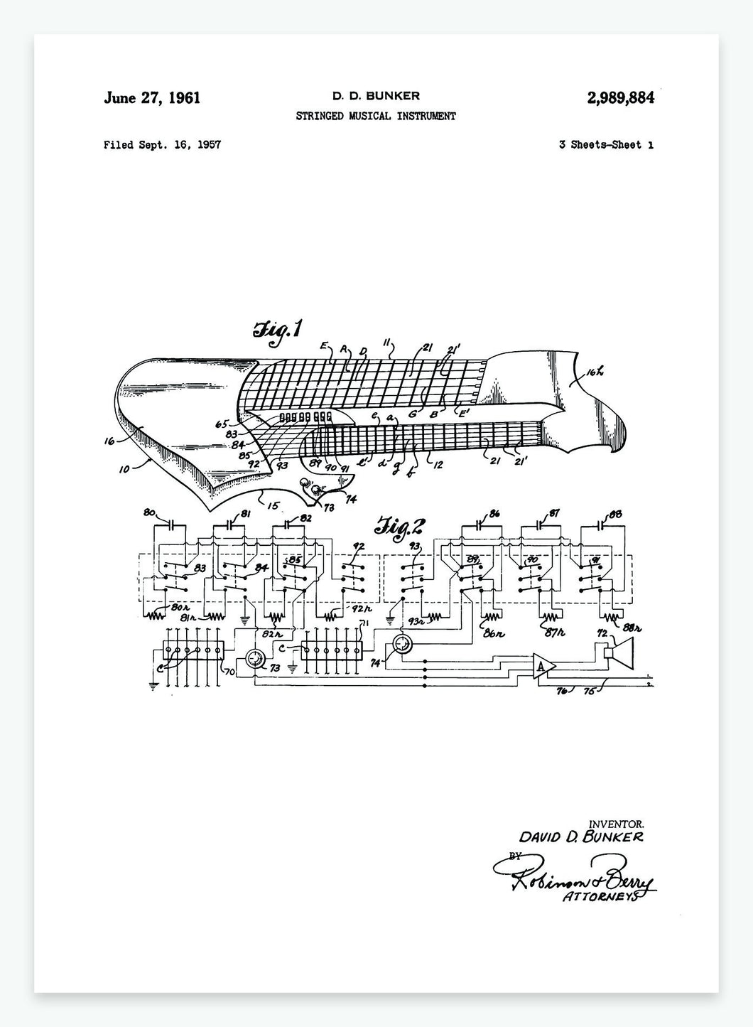 strengeinstrument | PATENTPLAKAT - decoARTE