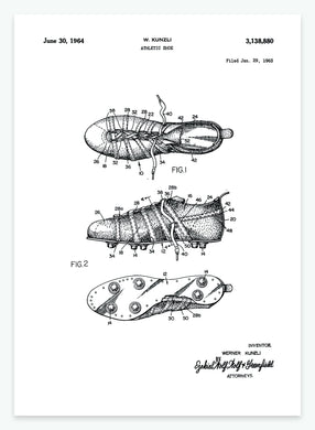 fodboldstøvle | PATENTPLAKAT - decoARTE