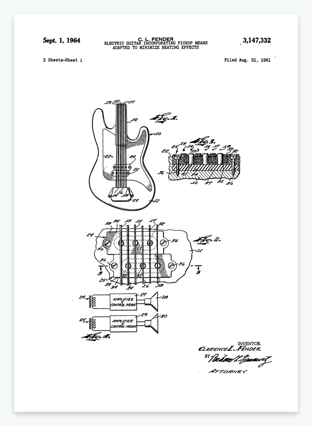 elguitar | PATENTPLAKAT - decoARTE