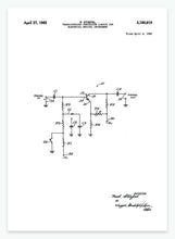 Indlæs billede til gallerivisning transistarize percussion circuit for electrical instrument | PATENTPLAKAT - decoARTE
