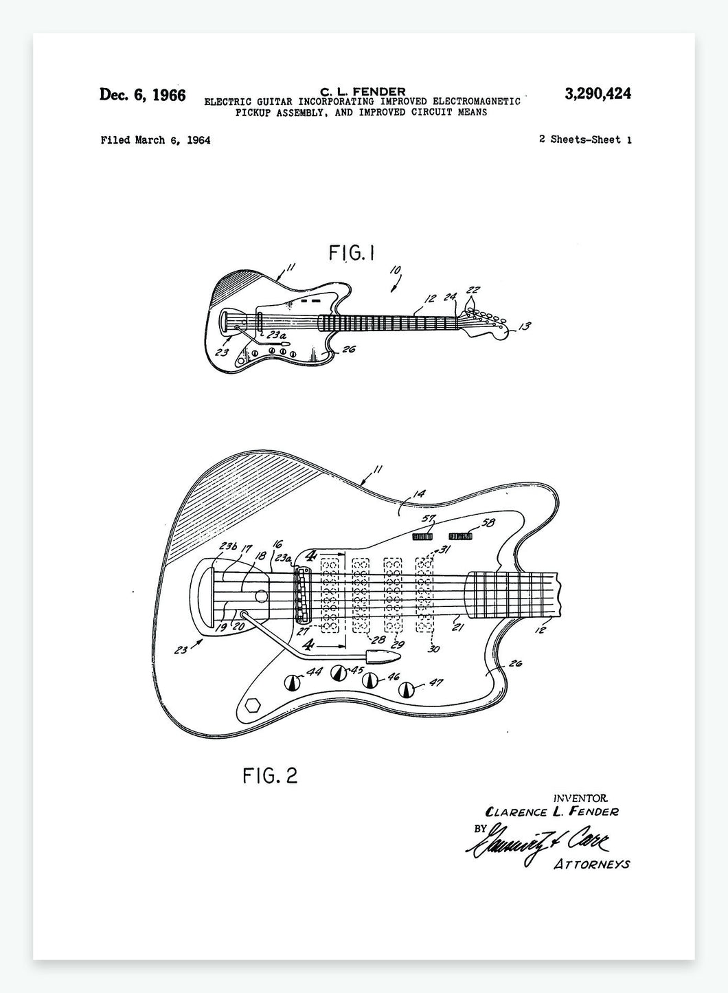 elguitar | PATENTPLAKAT - decoARTE