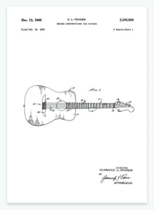 guitar | PATENTPLAKAT - decoARTE
