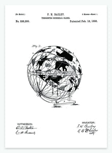 model af det nære univers | PATENTPLAKAT - decoARTE
