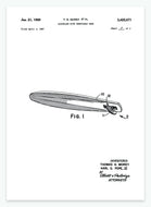 surfbræt | PATENTPLAKAT - decoARTE
