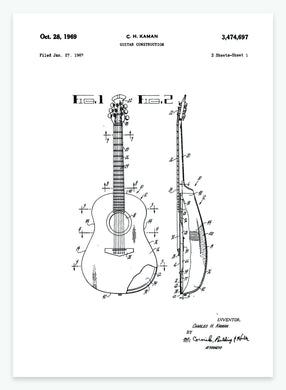 guitar | PATENTPLAKAT - decoARTE